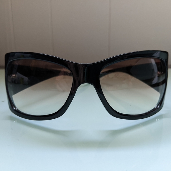 Vintage DIOR Sunglasses Shiny Black PEARL Logo CLASSICDIOR 1 584LF 60 []17 Optyl - Picture 3 of 14